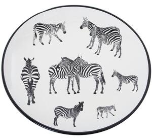 Centerpiece Alexandra House Living Ceramic Zebra 9 x 32 x 33 cm