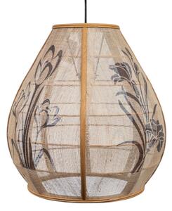 Ceiling Light Romimex Black Natural Jute Bamboo 40 x 41 x 40 cm