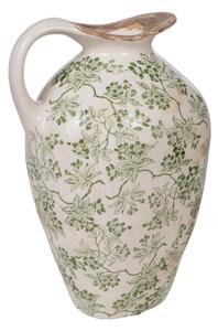 Vase Romimex Green Beige Porcelain 27 x 16 x 15 cm With handle