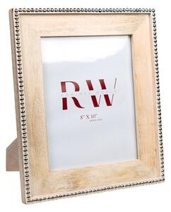 Photo frame Romimex White Mango wood MDF Wood 2 x 25 x 20 cm