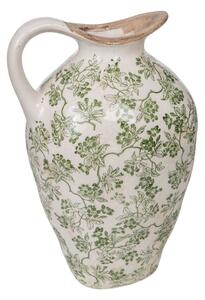 Vase Romimex Green Beige Porcelain 23 x 14 x 13 cm With handle