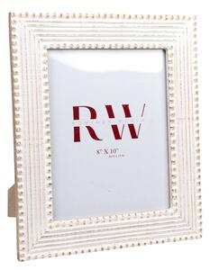 Photo frame Romimex White Mango wood MDF Wood 2 x 25 x 20 cm