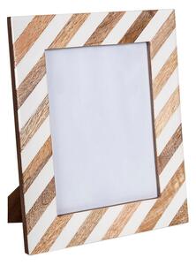 Photo frame Romimex Brown Beige Wood Resin 15 x 20 x 2 cm