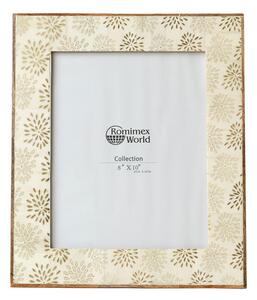 Photo frame Romimex Golden Wood Bone 28 x 33 x 2 cm