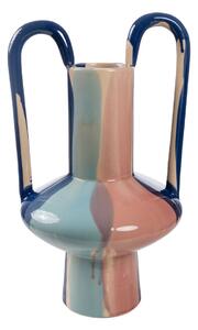 Vase Romimex Multicolour Ceramic 25 x 42 x 23 cm With handles