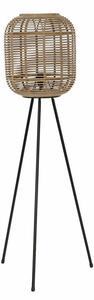 Floor Lamp DKD Home Decor 31 x 31 x 116 cm Natural Black Metal Bamboo 220 V 40 W