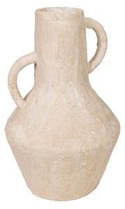 Vase Romimex White Terracotta 25 x 37 x 25 cm With handles