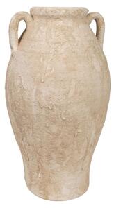 Vase Romimex White Terracotta 21 x 37 x 21 cm With handles