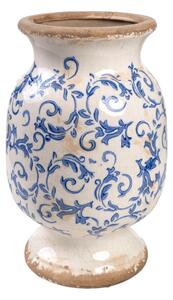 Vase Romimex Blue White Porcelain 20 x 32 x 20 cm