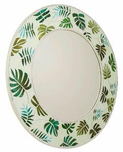 Wall mirror Alexandra House Living Green Glass Mirror 80 x 2 x 80 cm