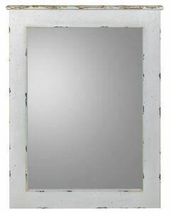 Wall mirror Alexandra House Living White Glass Fir wood 3 x 90 x 70 cm