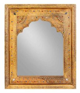 Wall mirror Alexandra House Living White Natural Glass Mango wood MDF Wood 3 x 51 x 42 cm