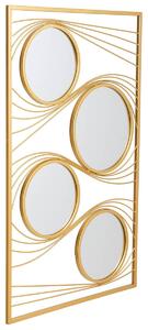 Wall mirror Alexandra House Living Gold Metal Iron Mirror 2 x 96 x 61 cm