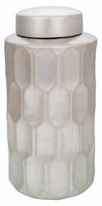 Vase Alexandra House Living Silver Ceramic 18 x 37 x 18 cm