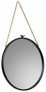 Wall mirror Alexandra House Living Black Glass Iron 1 x 60 x 60 cm