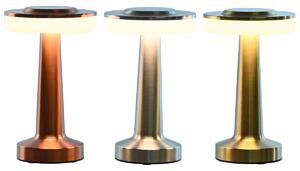 Desk lamp Home ESPRIT Copper Golden Silver 12 x 12 x 20 cm (3 Units)