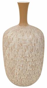 Vase Alexandra House Living White Golden Polyresin 21 x 41 x 21 cm