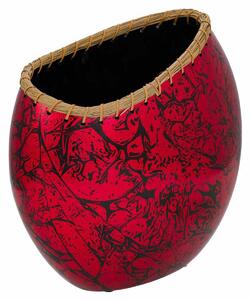 Vase Alexandra House Living Black Red Ceramic 18 x 37 x 35 cm