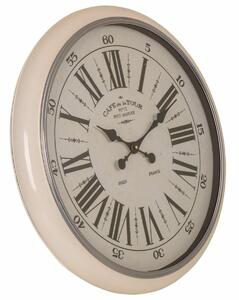 Wall Clock Alexandra House Living White Iron MDF Wood 62 x 6 x 62 cm