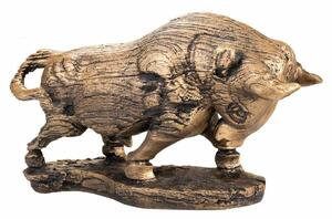 Decorative Figure Alexandra House Living Golden Polyresin Bull 18 x 30 x 53 cm