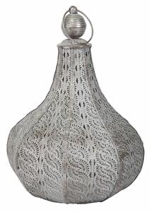 Candleholder Alexandra House Living Silver Metal Glass 31 x 44 x 31 cm