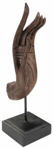 Decorative Figure Alexandra House Living Brown Black Metal Polyresin Hand 12 x 43 x 17 cm