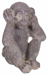 Decorative Figure Alexandra House Living Grey Magnesium Monkey 26 x 40 x 35 cm