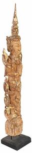 Decorative Figure Alexandra House Living Brown Wood 7 x 76 x 12 cm