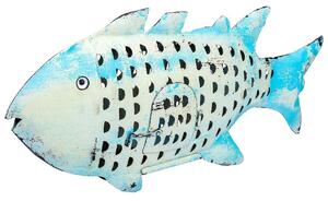 Decorative Figure Alexandra House Living Blue Mango wood Fish 10 x 28 x 62 cm