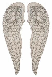 Set of Figures Alexandra House Living White MDF Wood Wings 4 x 103 x 32 cm