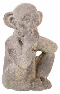 Decorative Figure Alexandra House Living Grey Magnesium Monkey 26 x 40 x 35 cm