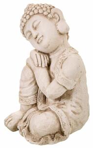 Decorative Figure Alexandra House Living Grey Polyresin Buddha 25 x 34 x 25 cm