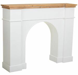 Fireplace Alexandra House Living White Fir wood MDF Wood 29 x 101 x 125 cm