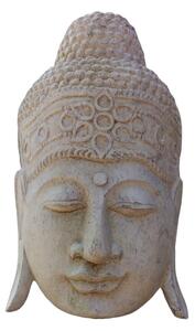 Bust Romimex Beige Wood Buddha