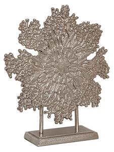 Decorative Figure Romimex Silver Aluminium 42 x 49 x 13 cm