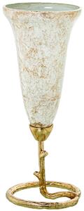 Vase Alexandra House Living Golden Crystal 15 x 38 cm