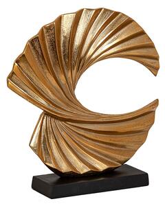 Decorative Figure Romimex Golden Aluminium 36 x 37 x 36 cm