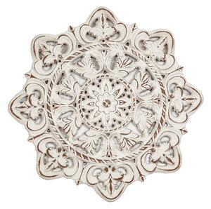 Wall Decoration Romimex White MDF Wood 40 x 40 x 2 cm