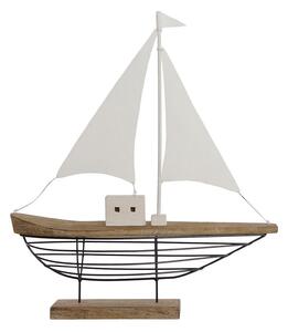 Decorative Figure Home ESPRIT White Natural Candle maker Sailor Aged finish 54 x 15 x 61,5 cm