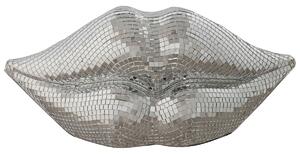 Decorative Figure Home ESPRIT Silver Lips 33 x 11 x 14 cm