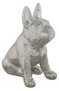 Decorative Figure Home ESPRIT Silver Dog 28 x 17 x 33 cm