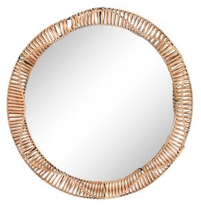 Wall mirror Home ESPRIT Natural Crystal Tropical 70 x 6 x 70 cm