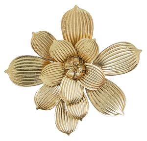 Wall Decoration Alexandra House Living Golden Metal Flower 40 x 39 x 4 cm