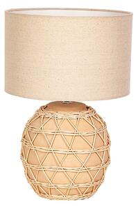 Desk lamp Romimex Natural Linen Rattan 220-240 V 27 x 41 x 27 cm E27