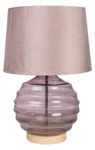 Desk lamp Romimex Pink Light mauve Glass 28 x 43 x 28 cm