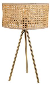 Desk lamp Romimex Natural wicker 30 x 52 x 30 cm