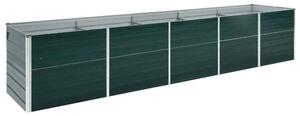 Modenza 400 x 80 x 45cm Garden Galvanised Steel Planter in Green