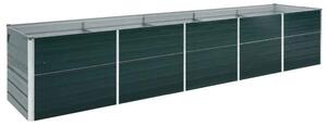Modenza 400 x 80 x 77cm Garden Galvanised Steel Planter in Green