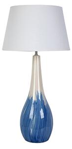 Desk lamp Romimex Blue White Ceramic 18 x 60 x 18 cm