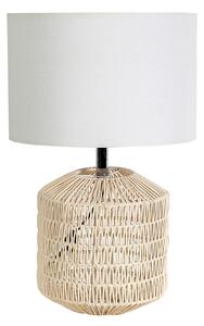 Desk lamp Romimex Beige wicker 30 x 50 x 30 cm